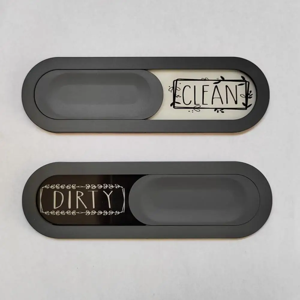 Magnetic Dishwasher Clean Dirty Indicator Sign Kitchen Gadget Slider Cover ABS Material Durable Home Appliance Status Board