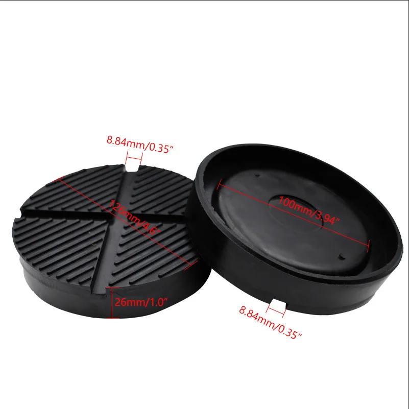 Universeel Rubber Krikblok Sleufadapter voor Lasnaad Ondersteuning voor Chassisrail Autoreparatie en Hefgereedschap krikblok rubberuniversele krikpadchassis ondersteuningautokrik accessoirerubberen