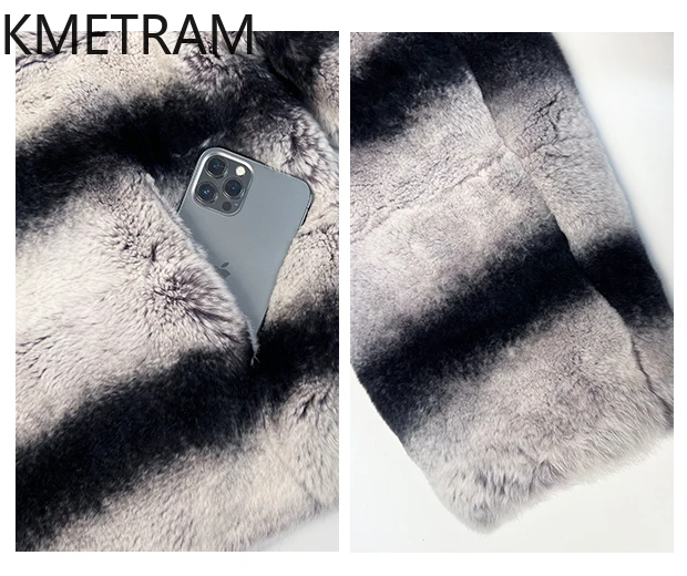 天然レックスラビットファーコート レディース 高級チンチラプリント ショート丈 本物の毛皮コート 女性用 高品質 冬服 2025 шуба