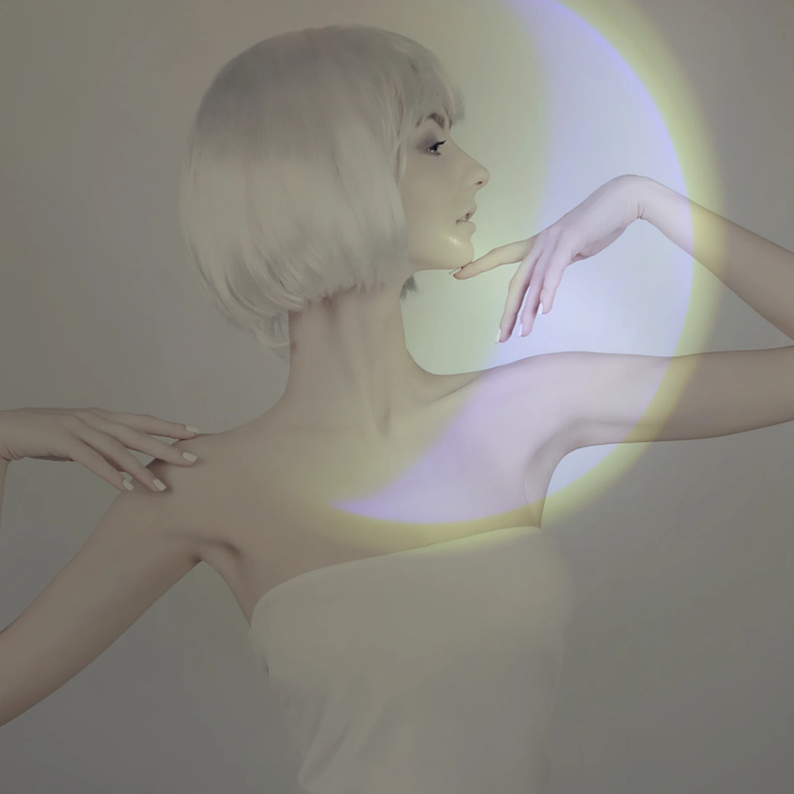 

2 Pcs Sunset Lights Bedroom Night Aesthetic for Abs Ambiance Lighting Decorations Miss Glittering Lighted Projection Desk Lamp