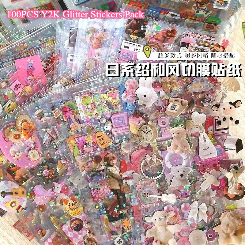 �y�Z�[�����zY2K �O���b�^�[ �X�e�b�J�[ �p�b�N 100 ��! ���킢�����g����2000�N��̃f�J�[���A�d�b�P�[�X�A�W���[�i���A�E�H�[�^�[�{�g���A���b�v�g�b�v�̑����p - ���킢��DIY�Z�b�g