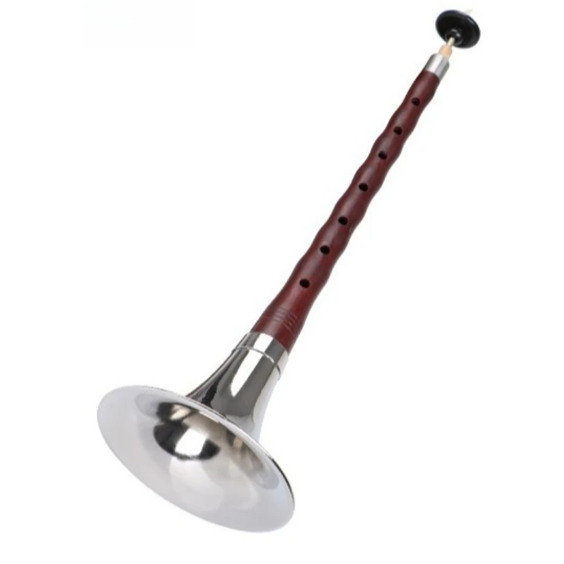 Professional Rosewood Suona Set, CDEFG Keys, Complete Beginner Kit, Small and Large Sizes, Traditional Chinese Instrument