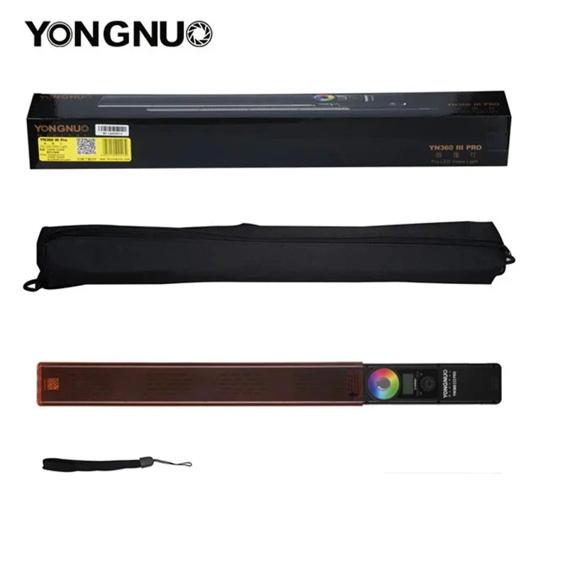 2026 New Yongnuo YN360 III PRO Handheld 3200K-5500K RGB Colorful Ice Stick LED Video Light Touch Adjusting Controlled by Phone A