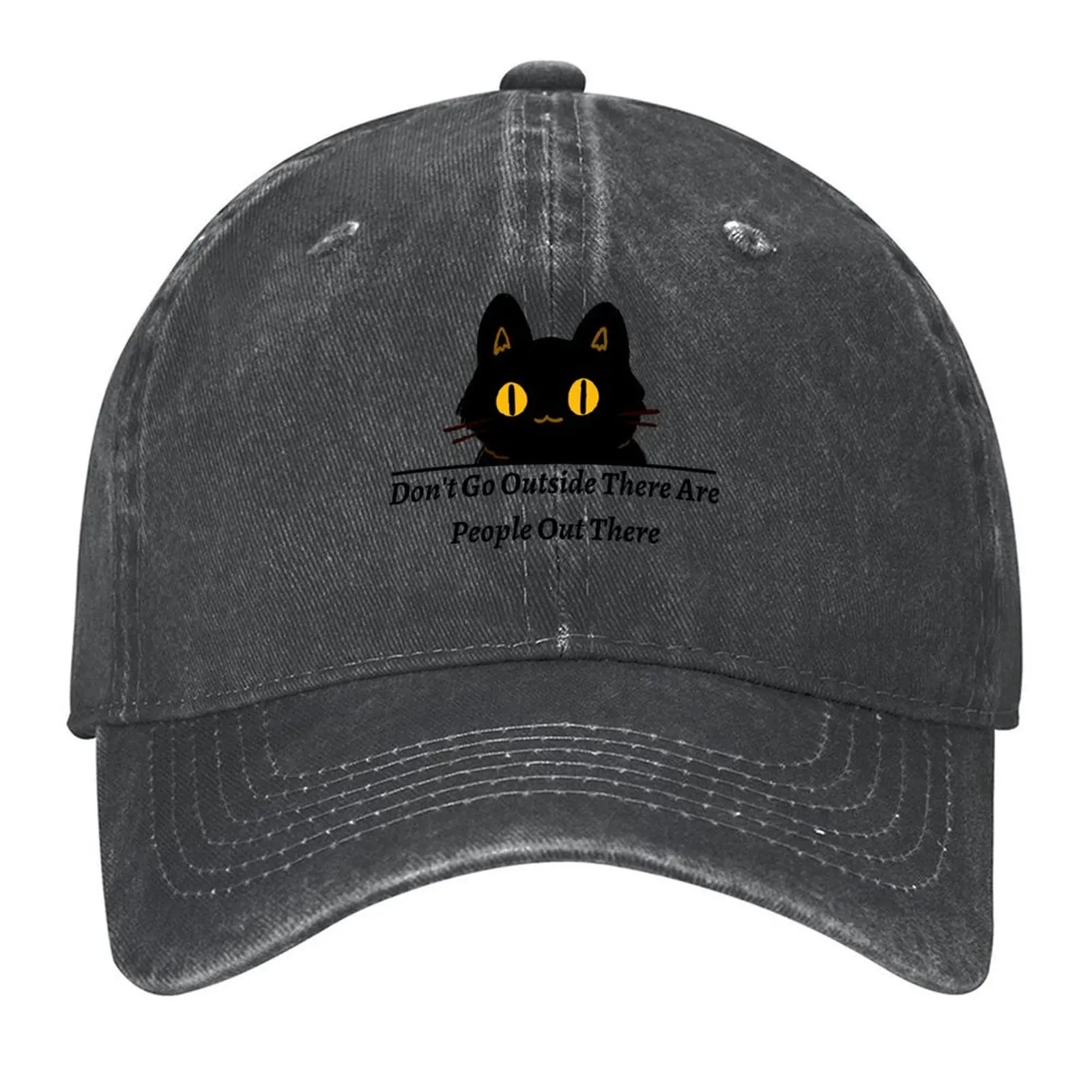 No ir fuera, hay gente fuera, gorra de béisbol con protección Uv, sombrero Solar, sombrero de caballero, icono, sombrero de gran tamaño para hombre y mujer