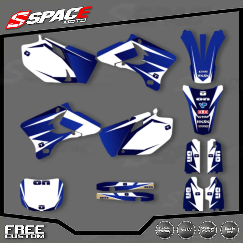 

SPACE Custom Motorcycle Graphics Background Decal for YAMAHA YZF250 450 2003 2004 2005Stickers Kits 007