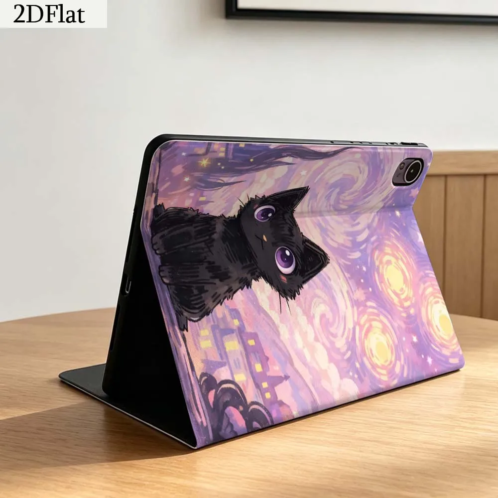 Cartoon Starry Sky Cat Gift For Honor Tab Magic Pad GT X9a 6 X9 X8A X8 V8 V7 9 V9 8 2 3 4 13.3 10 Pro Inch Tablet Case