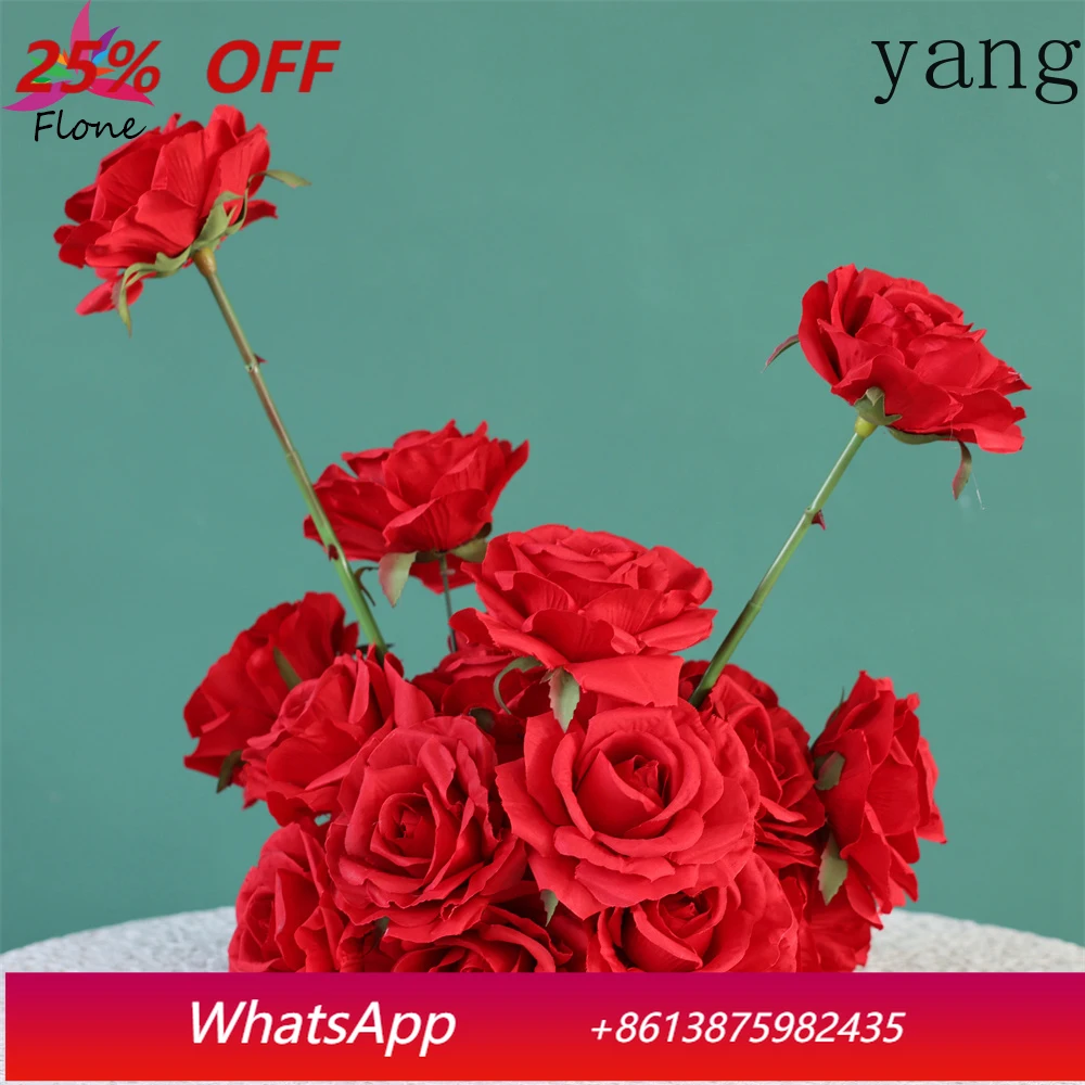 

Red Fleurs Artificielles Small Table Flowers Home Decoration Wedding Centerpieces for Tables W25cm Table Decor Floral HY2490