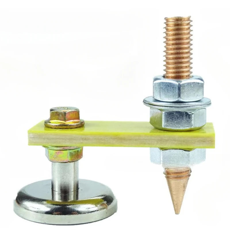 Metalworking Magnet Head Magnetic Ground Clamp Metal Plate Welding Support Tool Accessories Spotter Suction Grounding