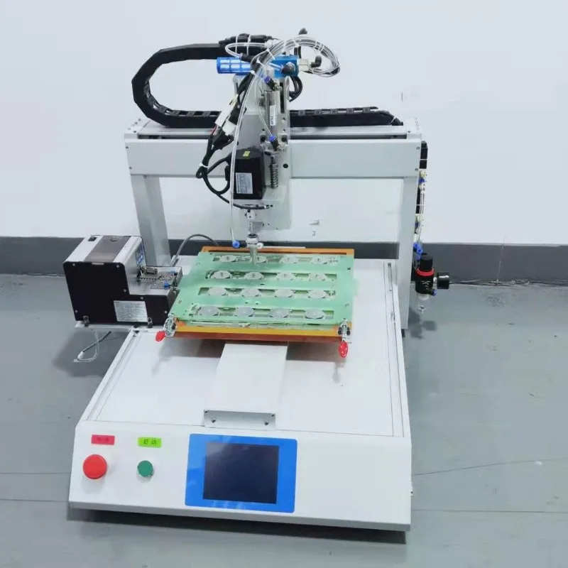 Double platform automatic locking nut machine nut automatic feeding electric feeding high efficiency screw