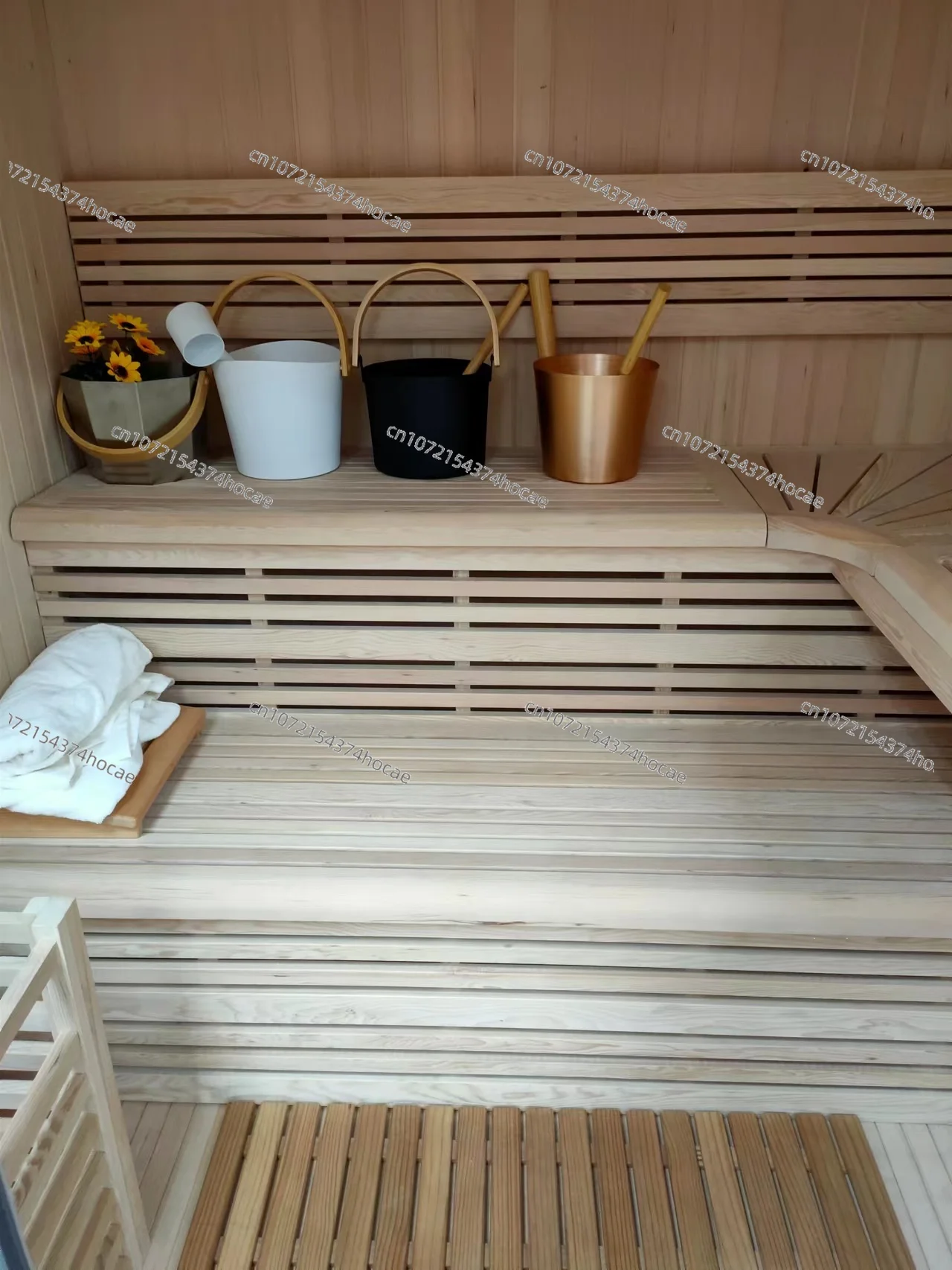 Customizable Finnish White Pine Hemlock Abaci Cedar Salt Steam Room Sauna Room Dry Steam Room