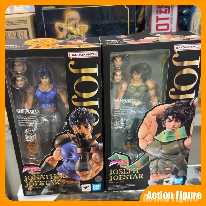 

Фигурка Bandai S.H.Figuarts «Комикс «Горячие приключения»: Джонатан Джостар и Джозеф Джостар», модель из ПВХ, около 14,5 см, коллекционная фигурка, игрушка, подарок