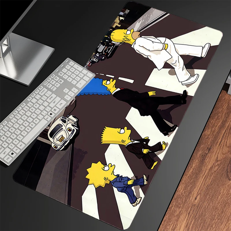 لوحة ماوس مصممة خصيصًا، حصيرة مكتبية، سجادة كمبيوتر مكتبية، لوحة مفاتيح، ملحقات ألعاب الطاولة، لوحة ماوس T-The Simpsons #1