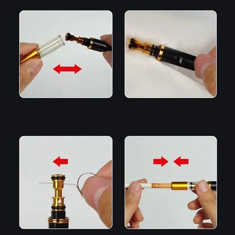 5 قطعة تقليل القطران حامل التدخين اكسسوارات التدخين قابلة لإعادة الاستخدام المعبرة القطران تصفية العناية بالفم التبغ القطران أصحاب السجائر النظيفة #5