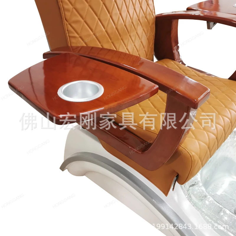 Pedicure Chair,Nail Salon,Beauty SPA,Multifunctional Bath Sofa, Manicure Fiberglass Foot Massage , Salon Club Chair, Reclining,  view 4