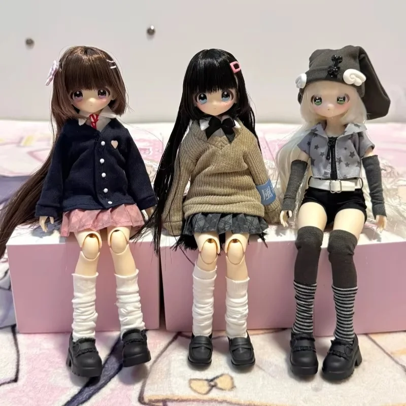 Genuine New Don'T Touch My Bangs Series 1/6 Electronic Pet Mjd Mystery Box Joint Movable Doll With Hair Anime Figures Model Toy view 3