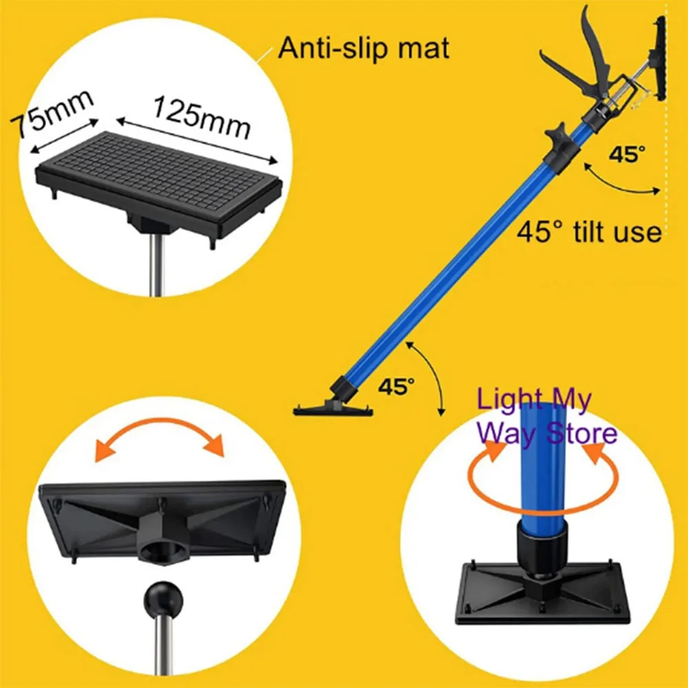 

2 шт. телескопический опорный стержень, подвесной шкаф, деревянная потолочная дверная рама, подъемник, украшение для дома, монтажный инструмент, кронштейн