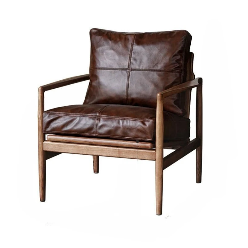 

Nordic, Hank chair solid wood, casual single sofa chair, office commercial