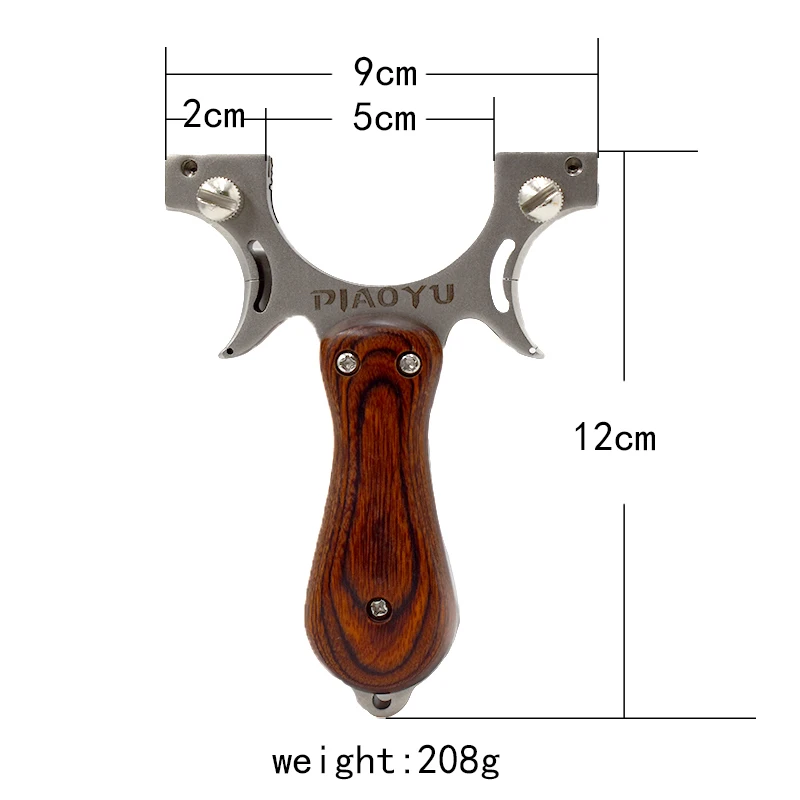 New Shooting Slingshot Set Stainless Steel + Wooden Patch Widened Slingshot Head High Quality Catapult for Outdoor Hunting