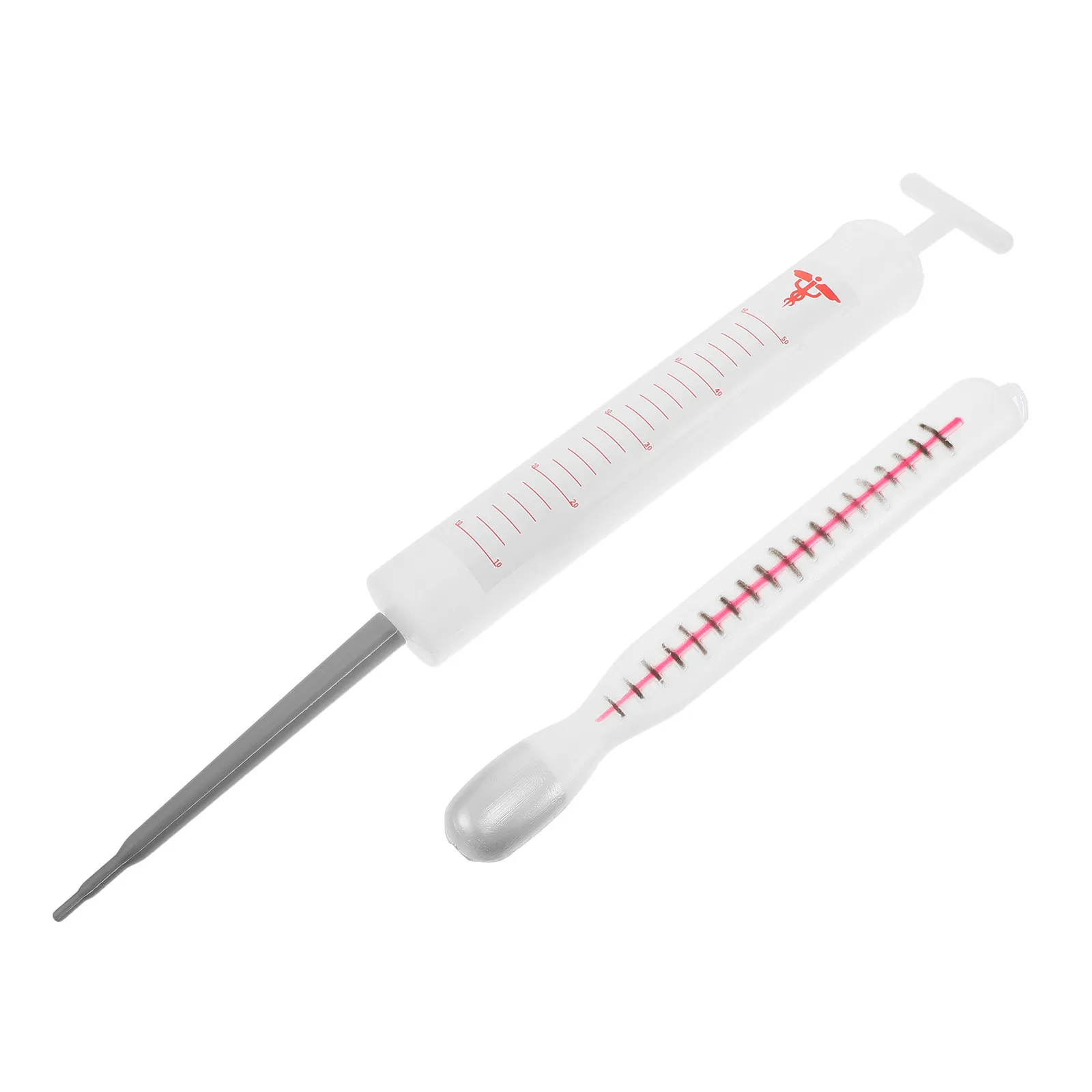 

2Pcs Jumbo Thermometer Prank Props Giant Plastic Simulation Thermometer Nurse Cosplay Prop April Fools Party Decoration