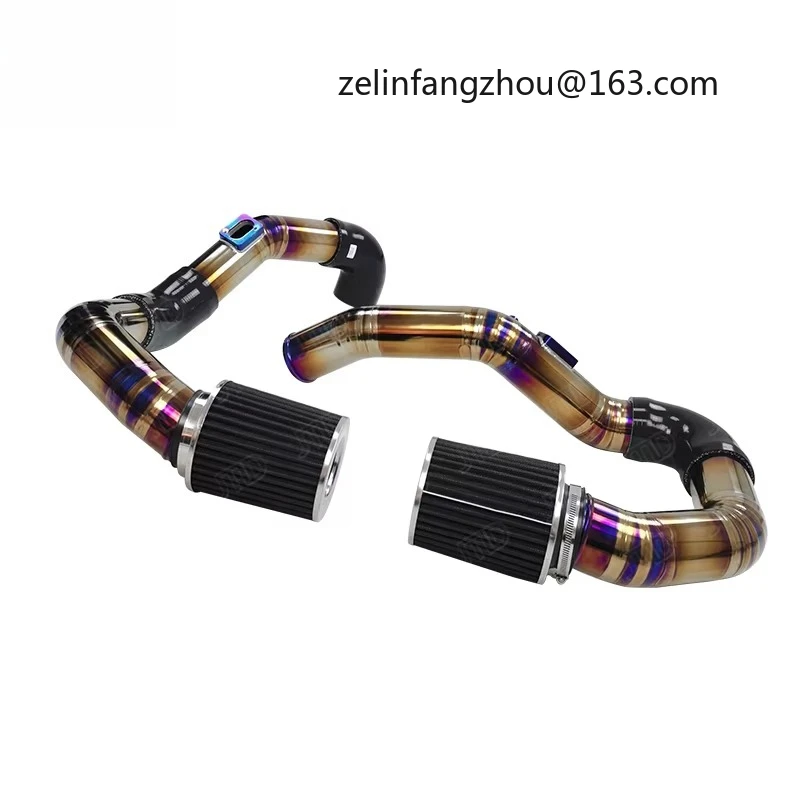 High Performance Burnt Gold Front Mount Air Intake For BMW S55 Engine F8X M3 M4 Titanium Alloy New Condition