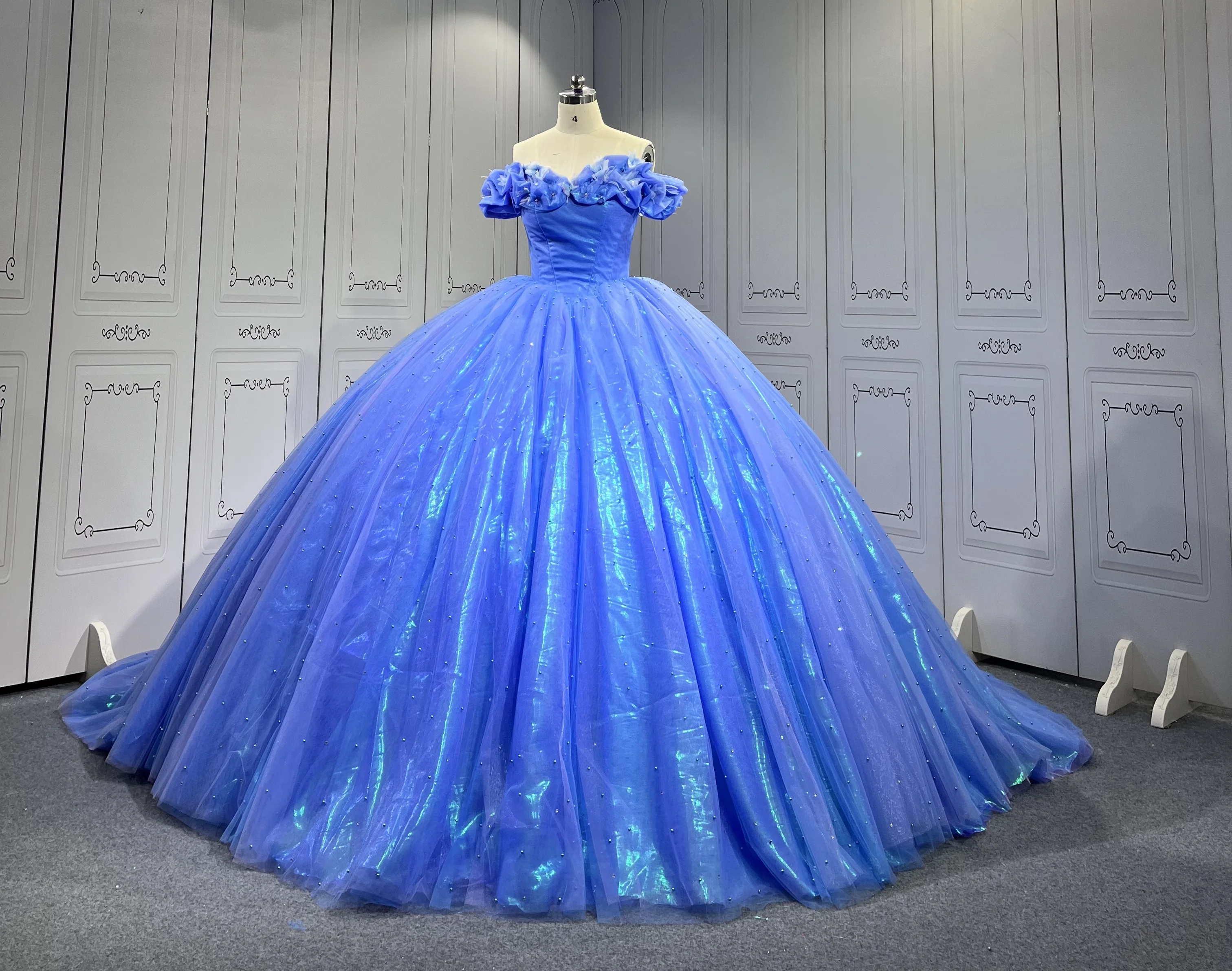 

Mumuleo Blue Cinderella Inspired Quinceanera Dresses Azul vestidos de 15 quinceañeras xv años 2025 debutantes para 15