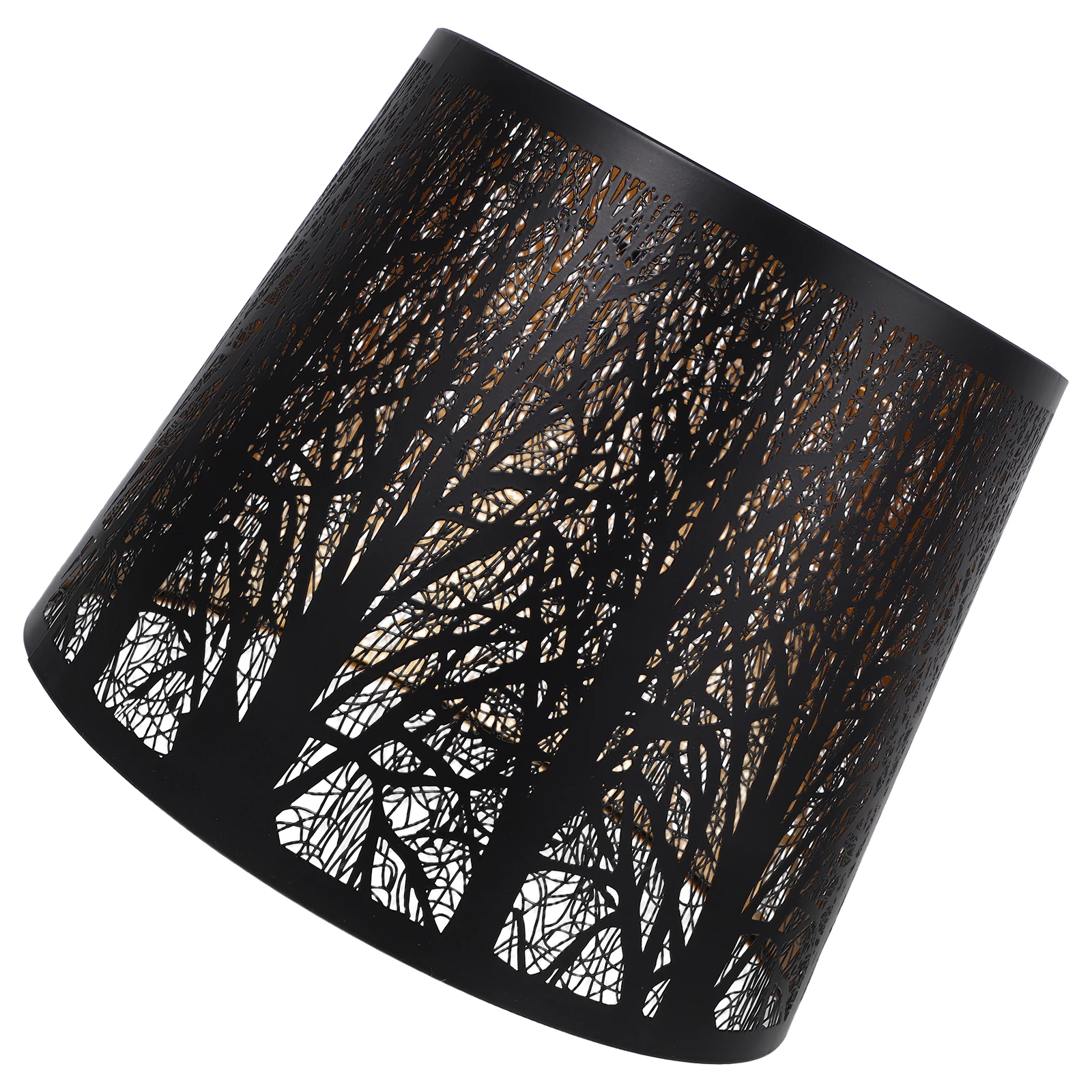 

Iron Hollow Lamp Shade Metal Drum Chandelier Light Shade Replacement For Floor Table Wall Lamps Hollow Carving Lampshade