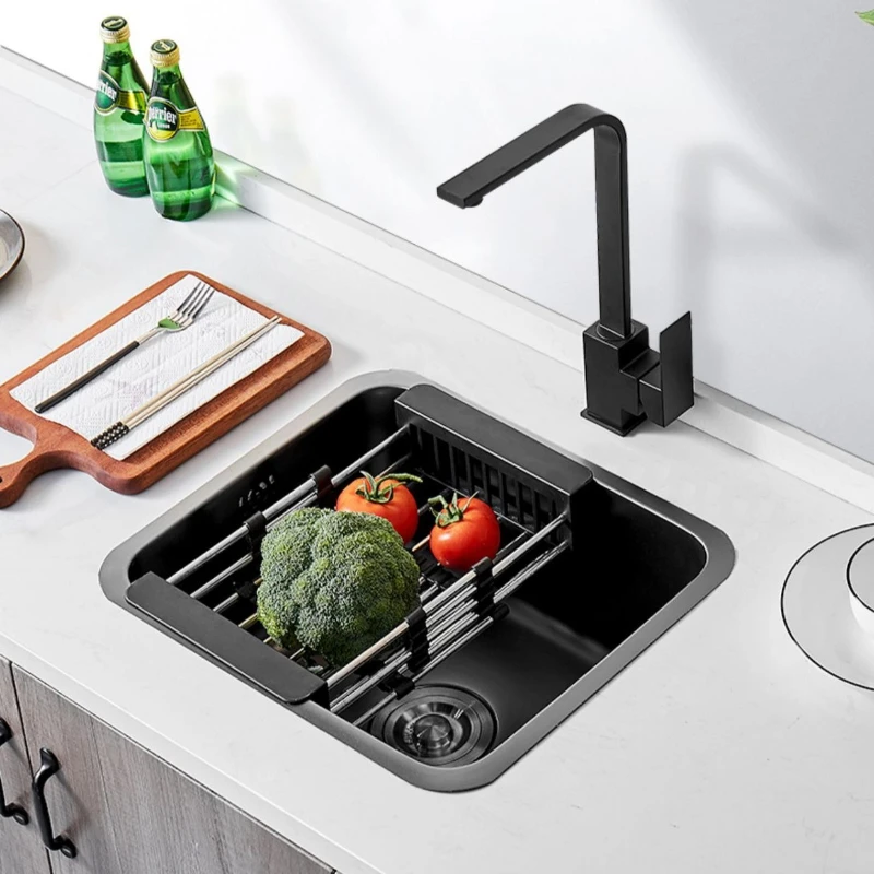 Stainless Steel Kitchen Sinks Small Square Kitchen Sinks Wear-resistant Product Home Improvement Fregaderos De Cocina ZY40SC