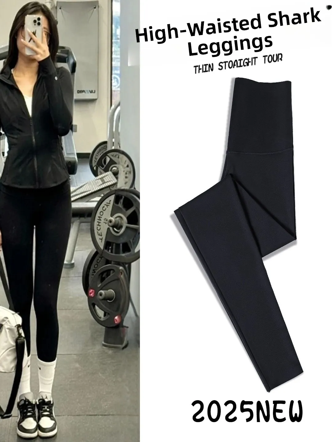 Dames Fce gevoerde high waist yoga broek winter warm buik control billen liftende casual lange leggings
