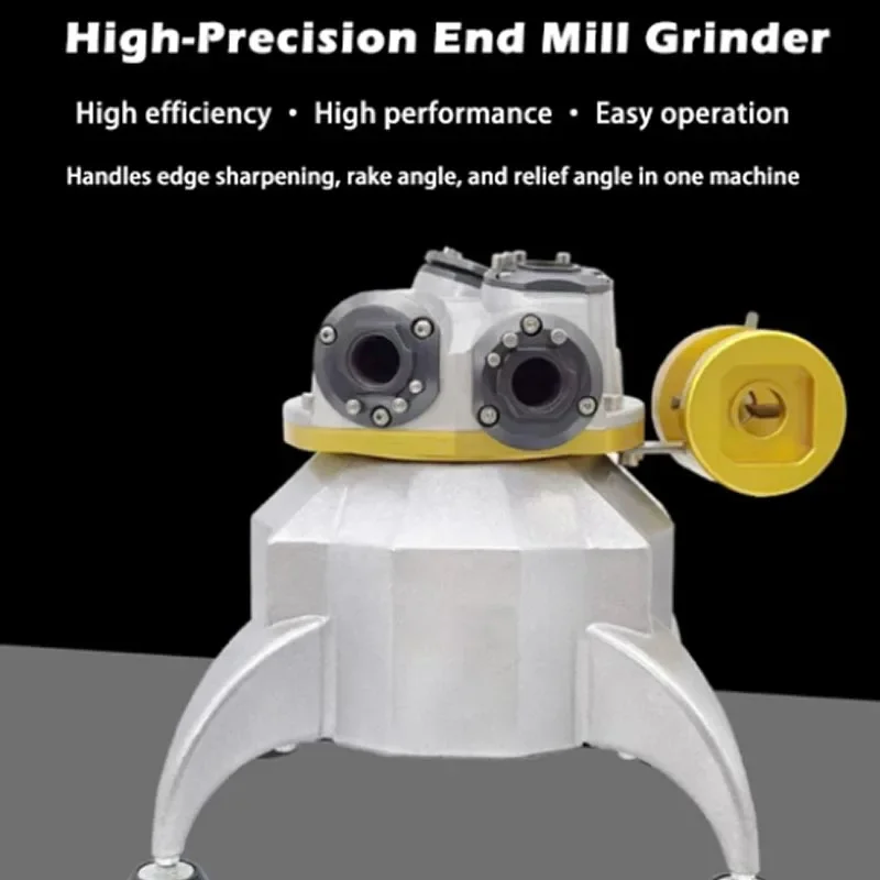 Portable Φ3-Φ25 End Milling Grinder Flute End Mill Sharpening Machine 6000rpm Milling Cutter Grinding Machine for 2&3&4 Blades