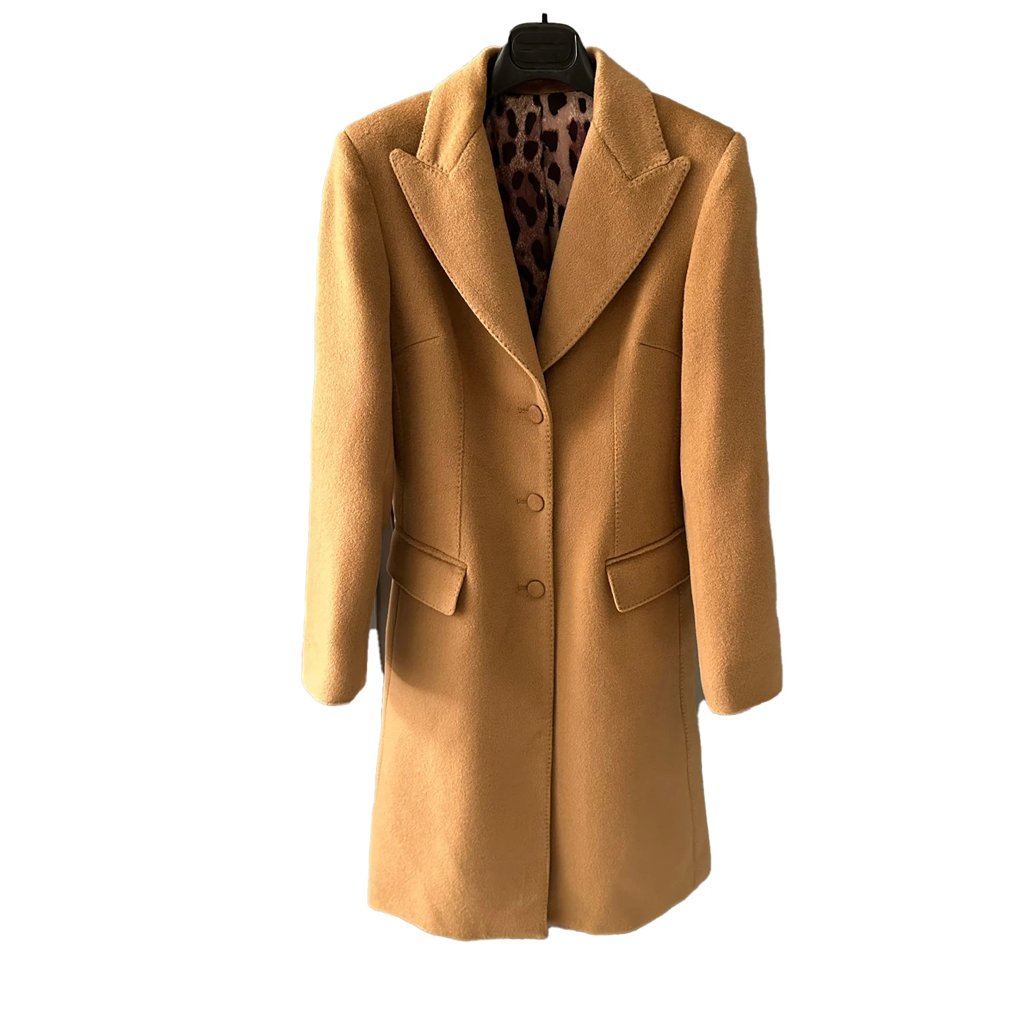 NIGO Women's Autumn And Winter Solid Color Wool Single Breasted Medium Length Long Sleeve Coat Ngvp #nigo8955