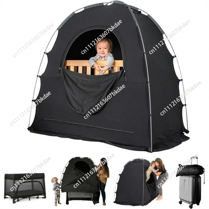 Blackout Children's Black Sensory Tent High Elastic Steel Wire Folding Quick Open Outdoor Indoor Safe House
