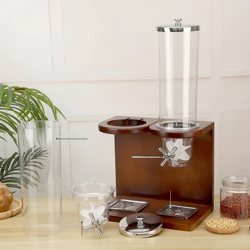 ‌Nordic Grain Dispenser with Portion Control,BPA-Free Kitchen Storage Container  Rice/Flour,Anti-Moisture & Insect-Proof Design