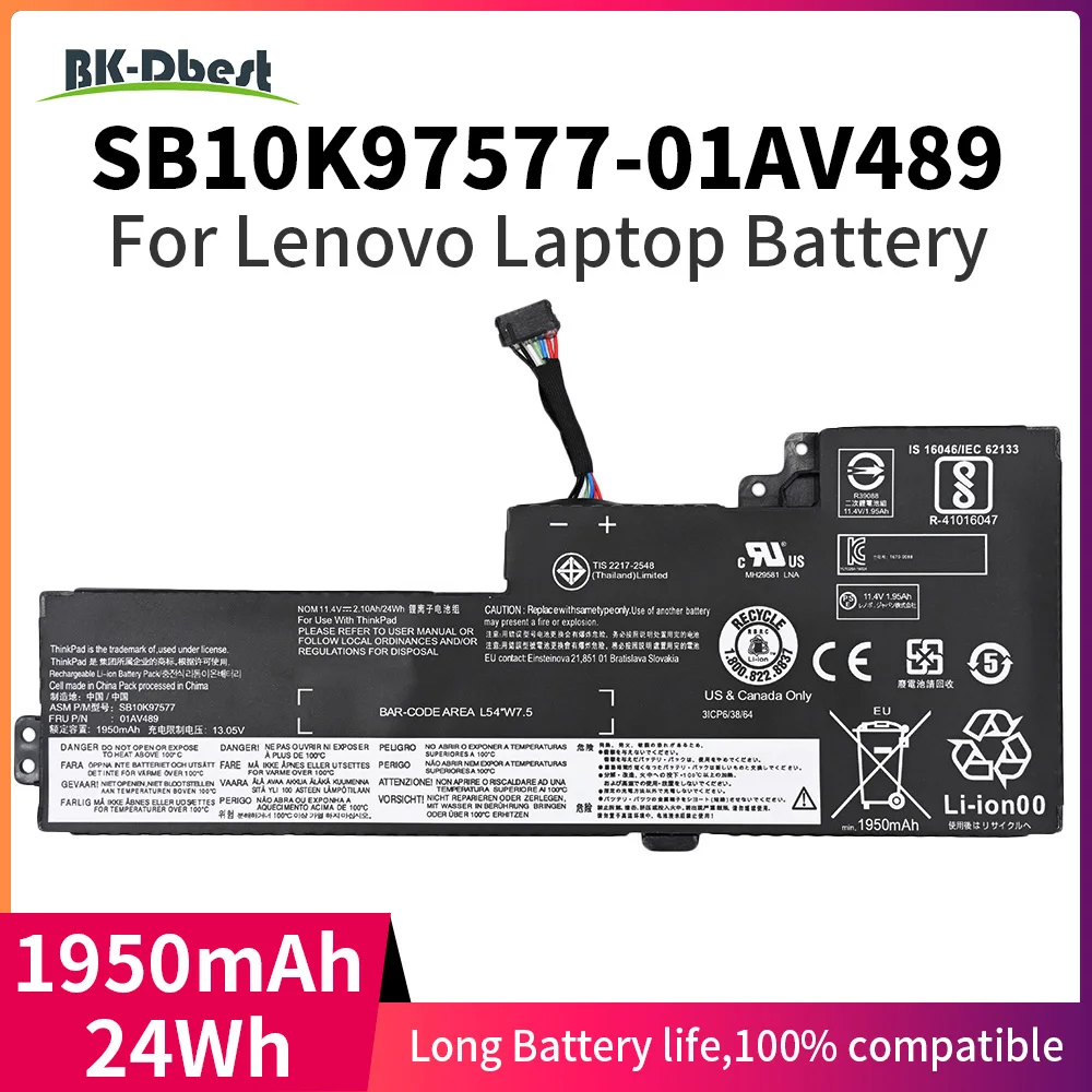 BK-Dbest 01AV489 Internal Laptop Battery For Lenovo ThinkPad T470-20HE T480 01AV422 01AV421 01AV428 01AV424 SB10K97576