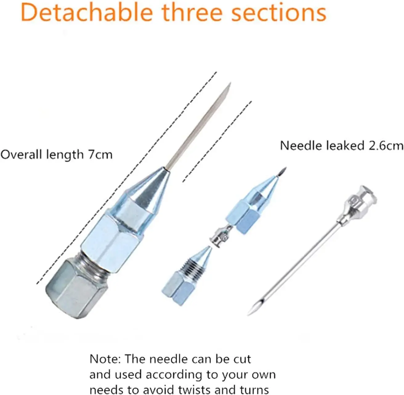 Needle Tip Of Oil Pump Car Syringe Lubricant Tip Repair AccessoriesThe Mouth Grease Nozzle Grease Accessories