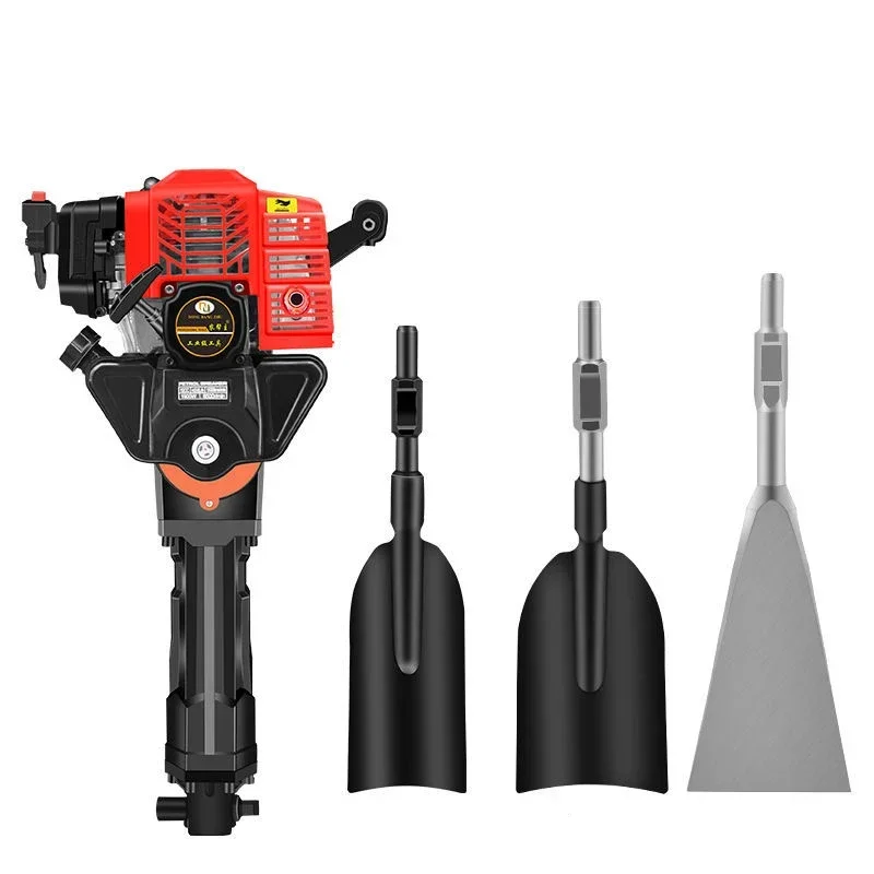 Multi-function tree-digging machine,seedling-raising machine,oil pickaxe drill bit earthball digger,ditching,broken stone