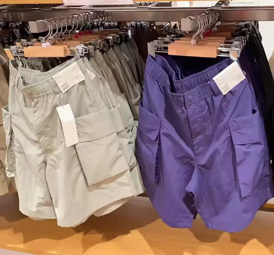 

Летние повседневные нейлоновые рабочие шорты и брюки средней длины с большими карманами, свободные спортивные брюки для мужчин, лето 2024