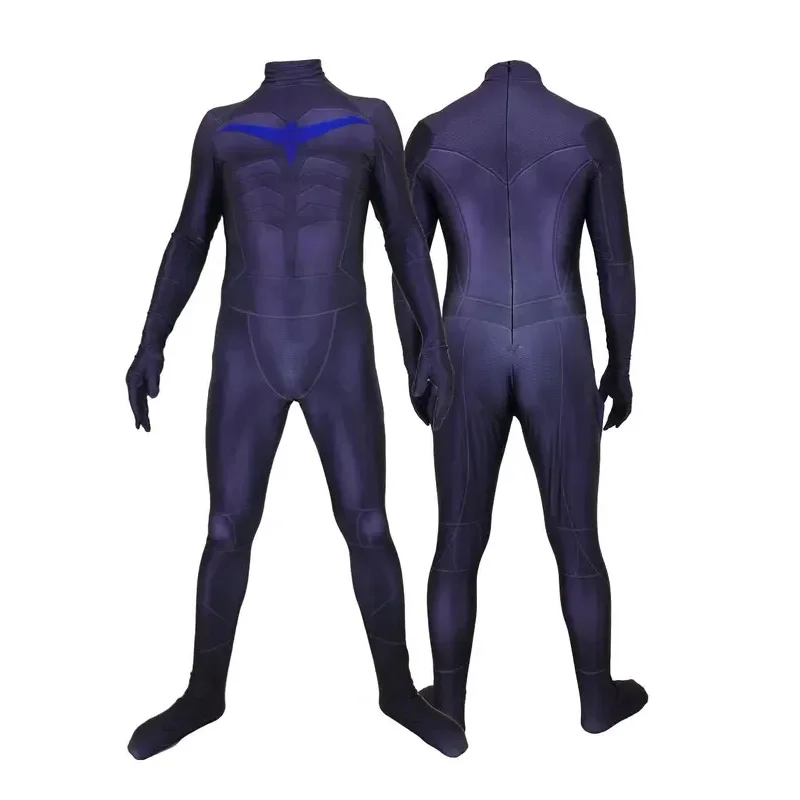 Halloween Donna Nightwing Costume Cosplay Adulti Bambini Ragazze Donna Ladys Supereroe Zentai Uomo Ragazzi Tuta maschile