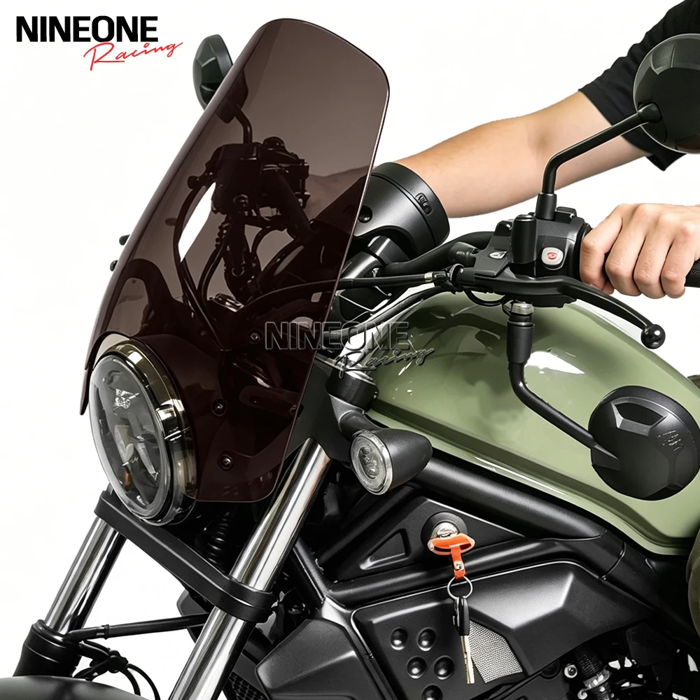 Pare-brise avant, écran de protection, visière pour Honda Rebel CMX250 CMX300 2021-2026, déflecteur de vent 2024 2025