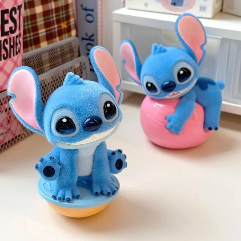 

Оригинальная фигурка энергической йоги Stitch's, слепая коробка-стич флокированные украшения, каваи, аниме, модель Fiugre, украшение для рабочего стола