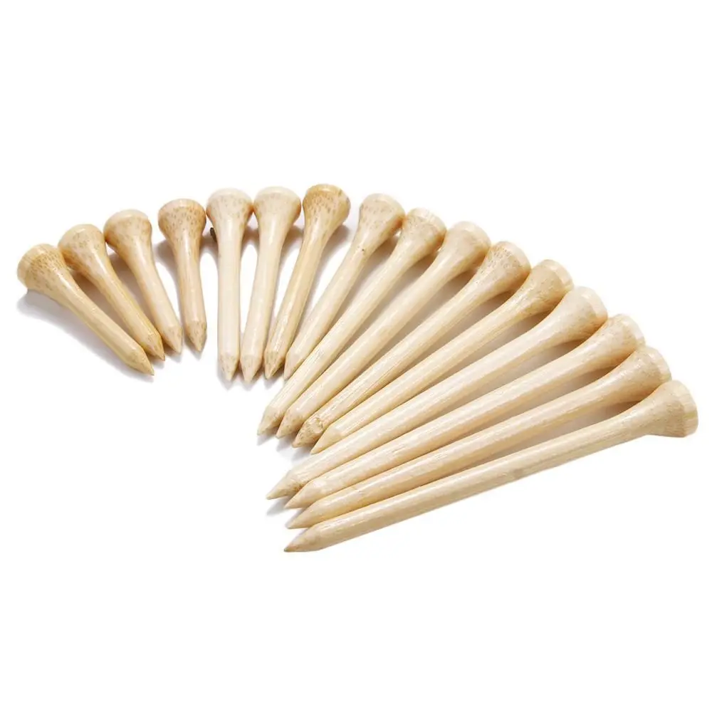 Onbreekbare 100 Stuks Swing Oefenen 83Mm 70Mm Golfaccessoires Bamboe Tee Golf Tees Golftraining