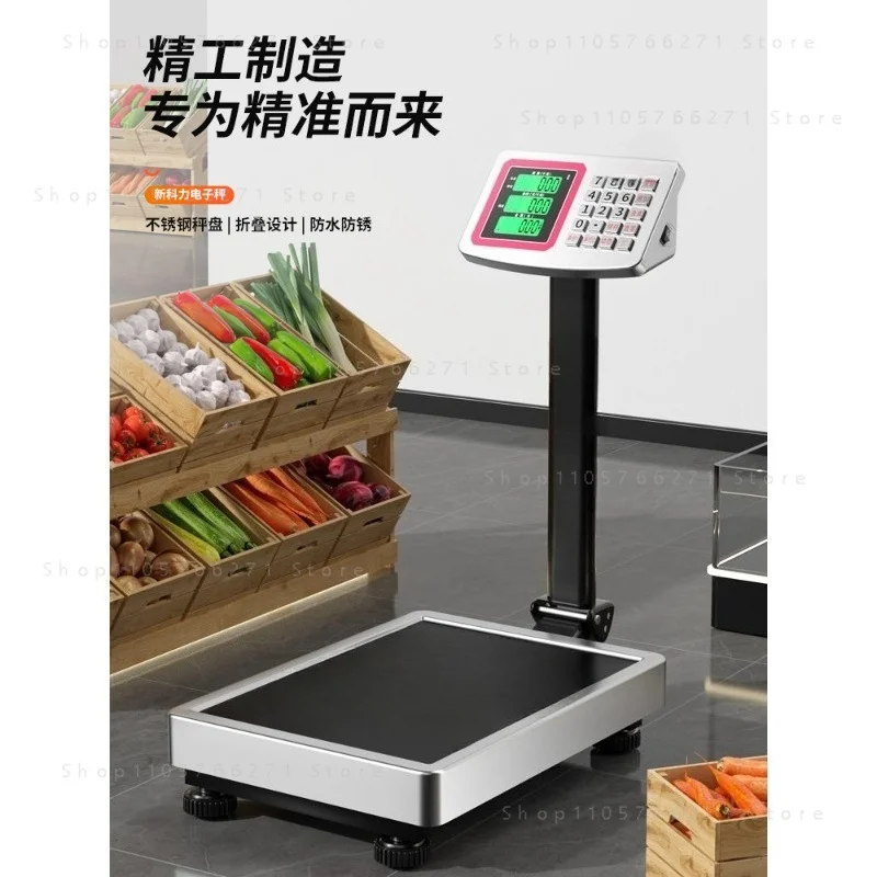 Commercial Bench Scale Stainless Steel 200kg Electronic 100kg Folding Stainless Steel Material Waterproof