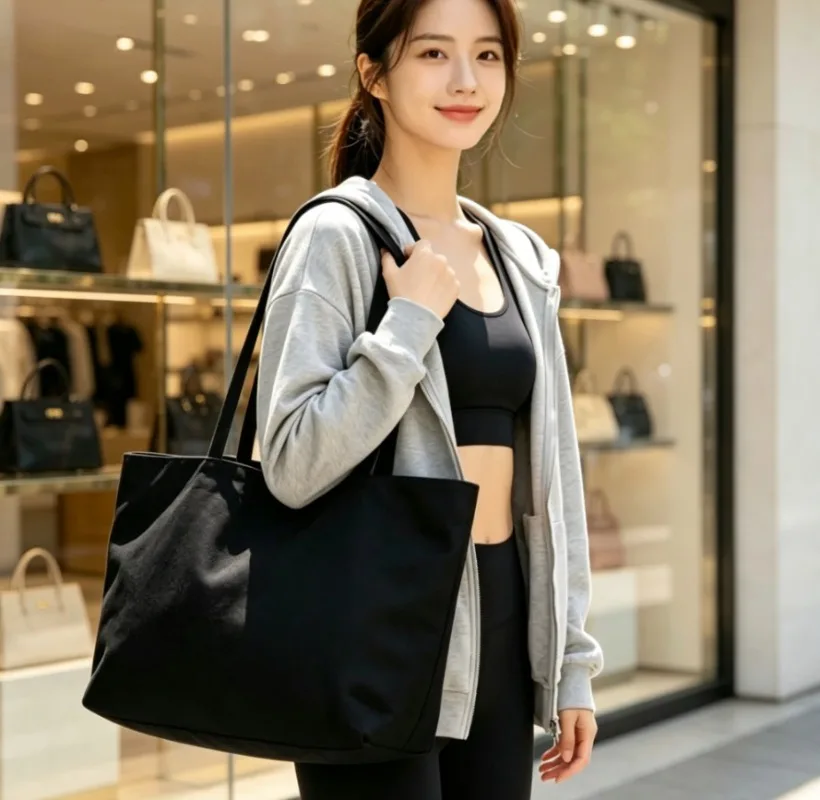 Men Women 2026 Large Capacity Lightweight Tote Bag Minimalist Stylish Business Trip Travel Essential Shoulder Top Selling Bags