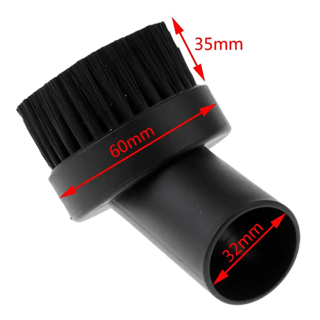 

Replacement Vacuum Cleaner Brush Head 32mm Round Dusting Tool for Dust Collector Furniture and Blinds
