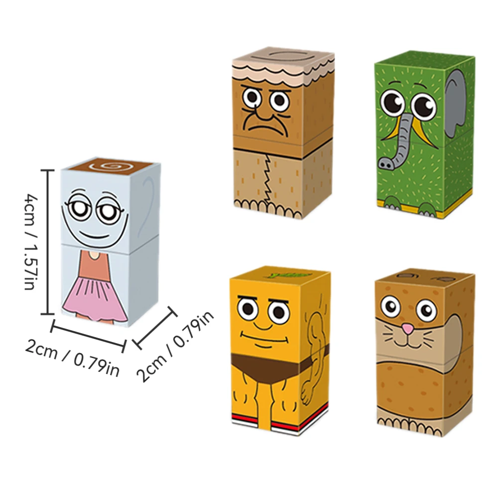 STEM การศึกษาบล็อกแม่เหล็กชุด DIY ของเล่นสร้างสรรค์สําหรับเด็ก Tungtungsahur การ์ตูน Stick รูป AI ตัวอักษร