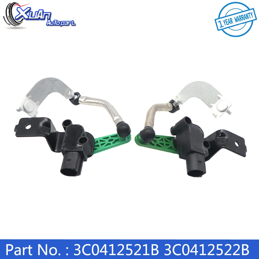 XUAN Car Front Left Right Car Headlight Level Sensor 3C0412521B 3C0412522B For VW Golf Tiguan Passat CC EOS Rabbit GTI