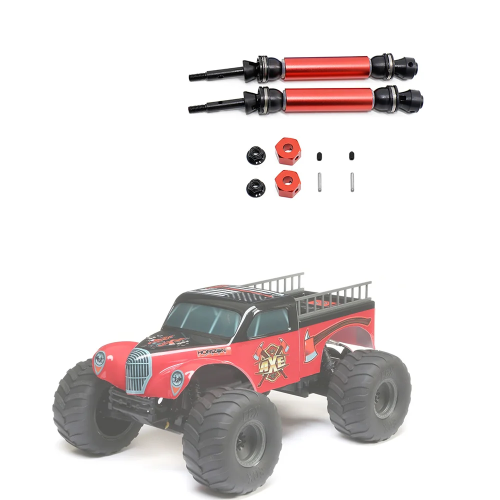 2 Stück hintere Antriebswelle cvd für 1/10 ecx 2wd Serie Ruckus Qual Axt Brutus Schaltung Amp RC Auto Upgrade Teile, 1