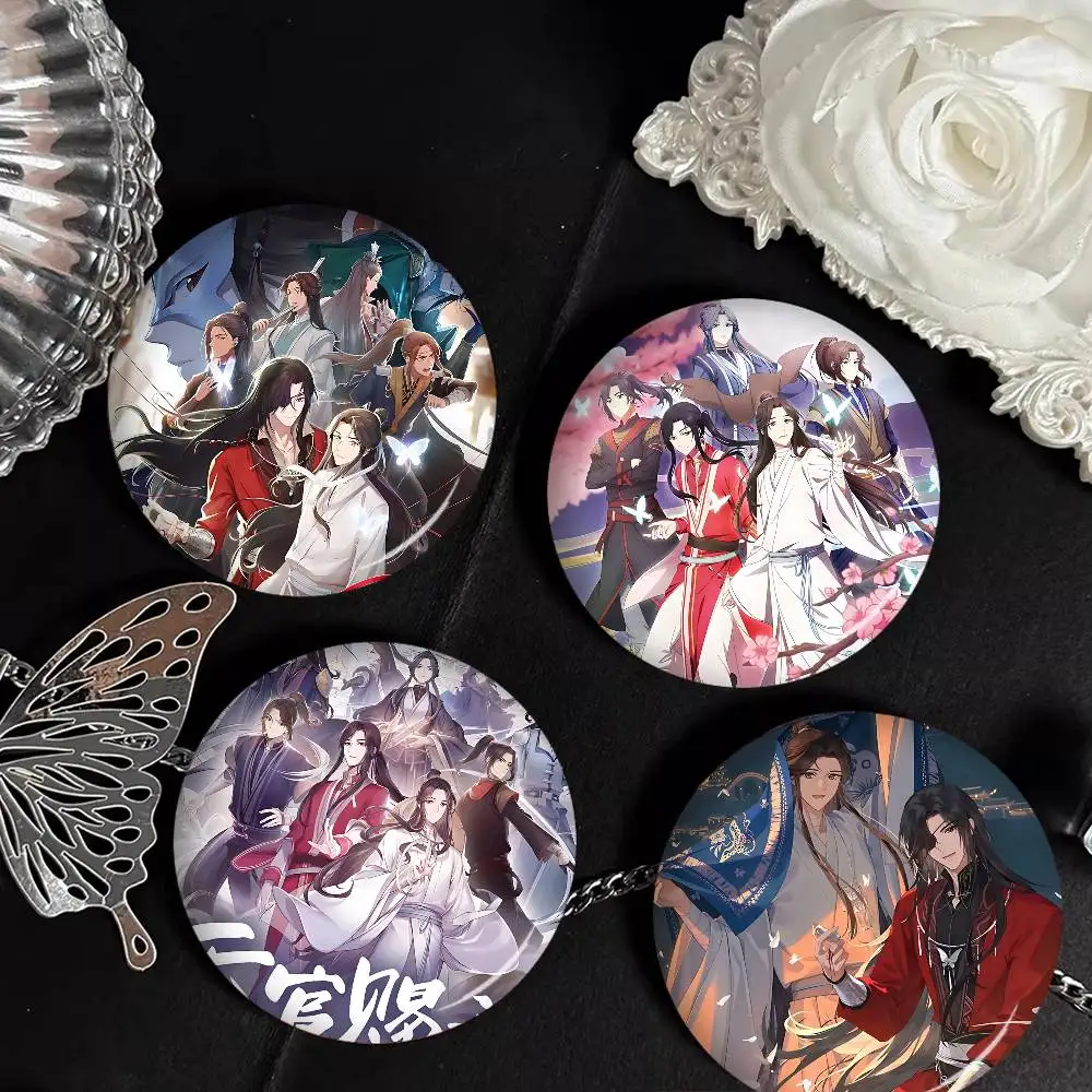 Anime H-Heaven Officials Blessing Button Pins Slogan Brooches Backpack Clothes Decoration Fashion Cartoon Jewelry Gifts