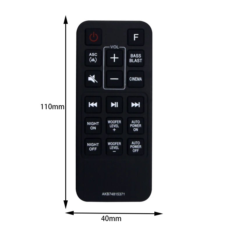 AKB74815371 remote control compatible with  speakers SJ3 SJ4 SPJ4B-W SK4D SL3D SPH4B-W