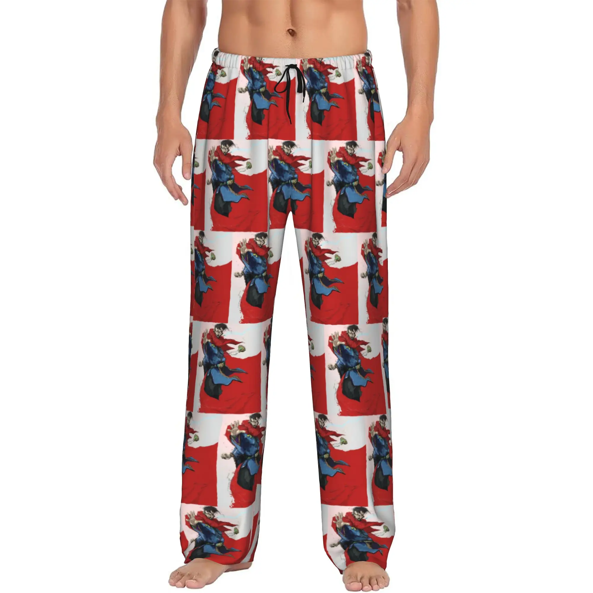 

Custom Doctor Anime Strange Pajama Pants Sleepwear Men Elastic Waistband Sleep Lounge Bottoms with Pockets