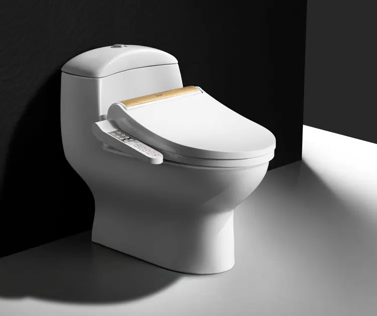 Smart WC Elongated Remote Controlled Toilet Integrated Automatic Closestool Toilet One-Piece Intelligent Toilet